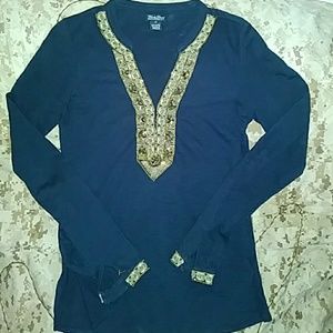 Lucky* Navy blouse